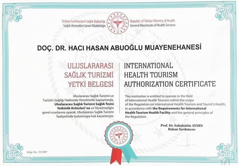 Uluslararası Sağlık Turizmi Yetki Belgesi